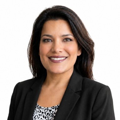 A photograph of Uzma Martino, Senior Contracts Manager of PCI-GS